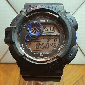 2 for $20😃Timsty #0939 Digital Alarm/Chronograph Men's Watch